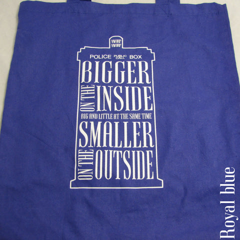 Police Box Totes • They're Bigger on the Inside!